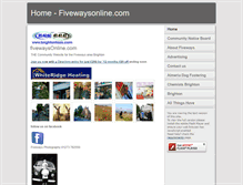 Tablet Screenshot of fivewaysonline.com